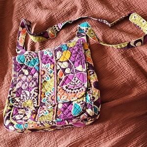 Colorful Quilted Shoulder Bag